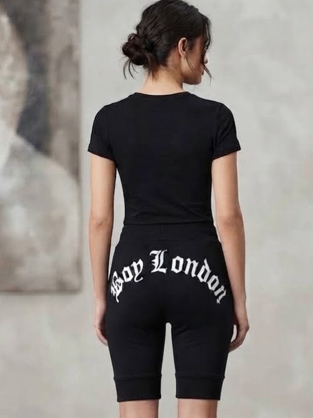 BOY LONDON EAGLE SWEATPANTS JOGGERS UNITED KINGDOM SWEATS BLACK/SILVER SZ 10 T